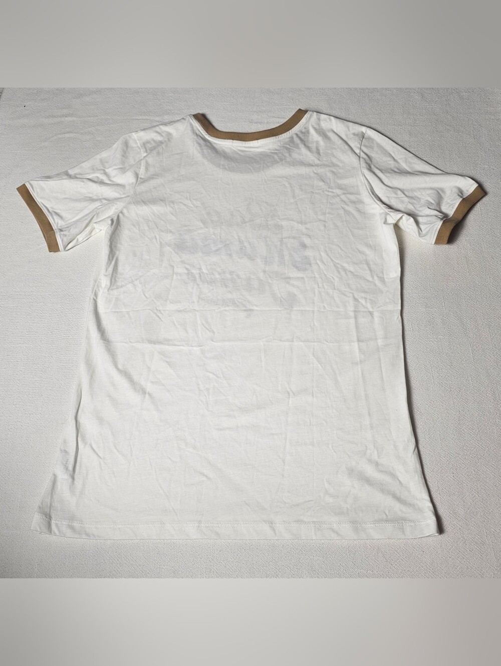 The Bee & The Fox Bad Mama Jama Ringer Tee Womens Size XL White/Brown - Picture 2 of 4